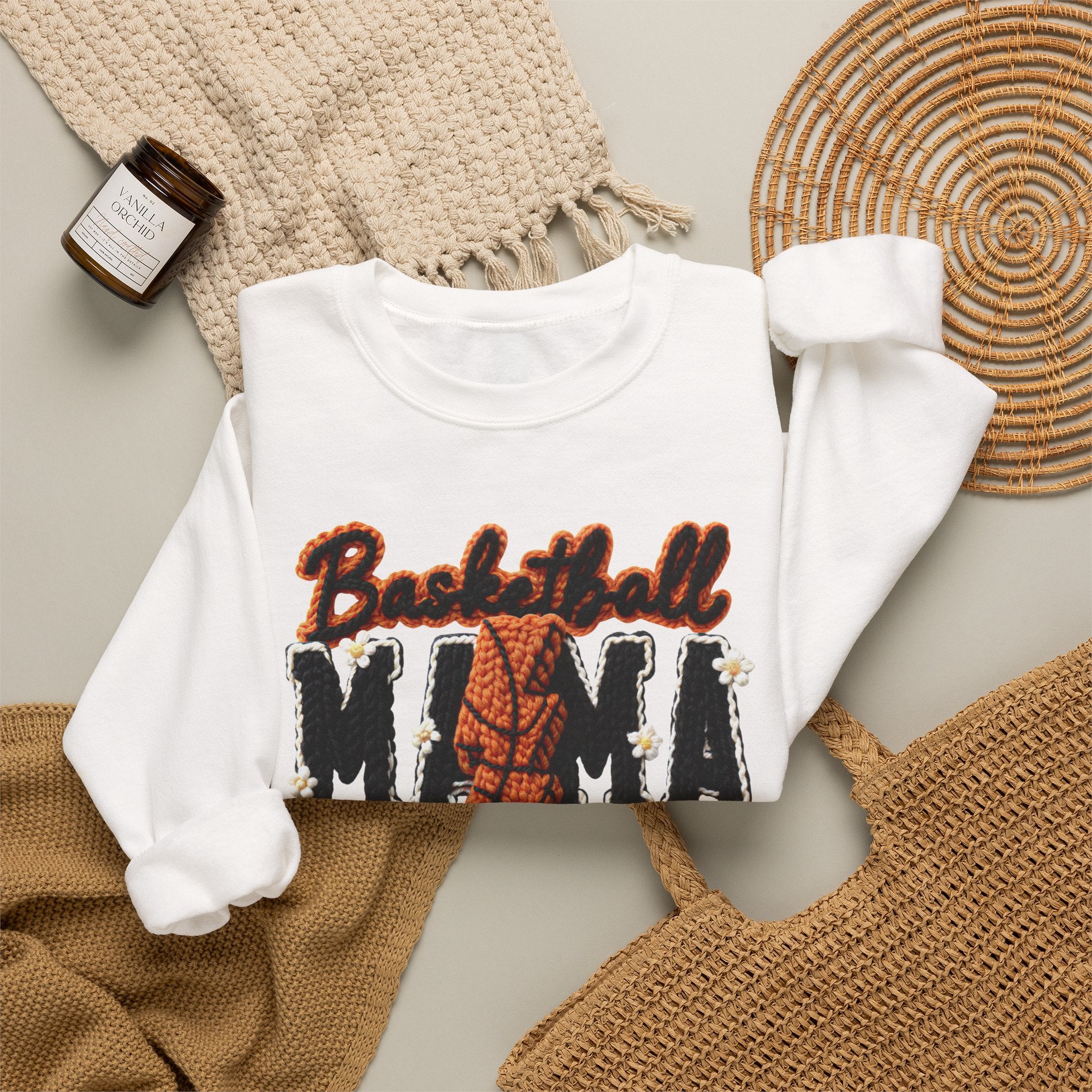 Basketball Mama Sweatshirt — Cozy Crewneck for Proud Hoops Moms