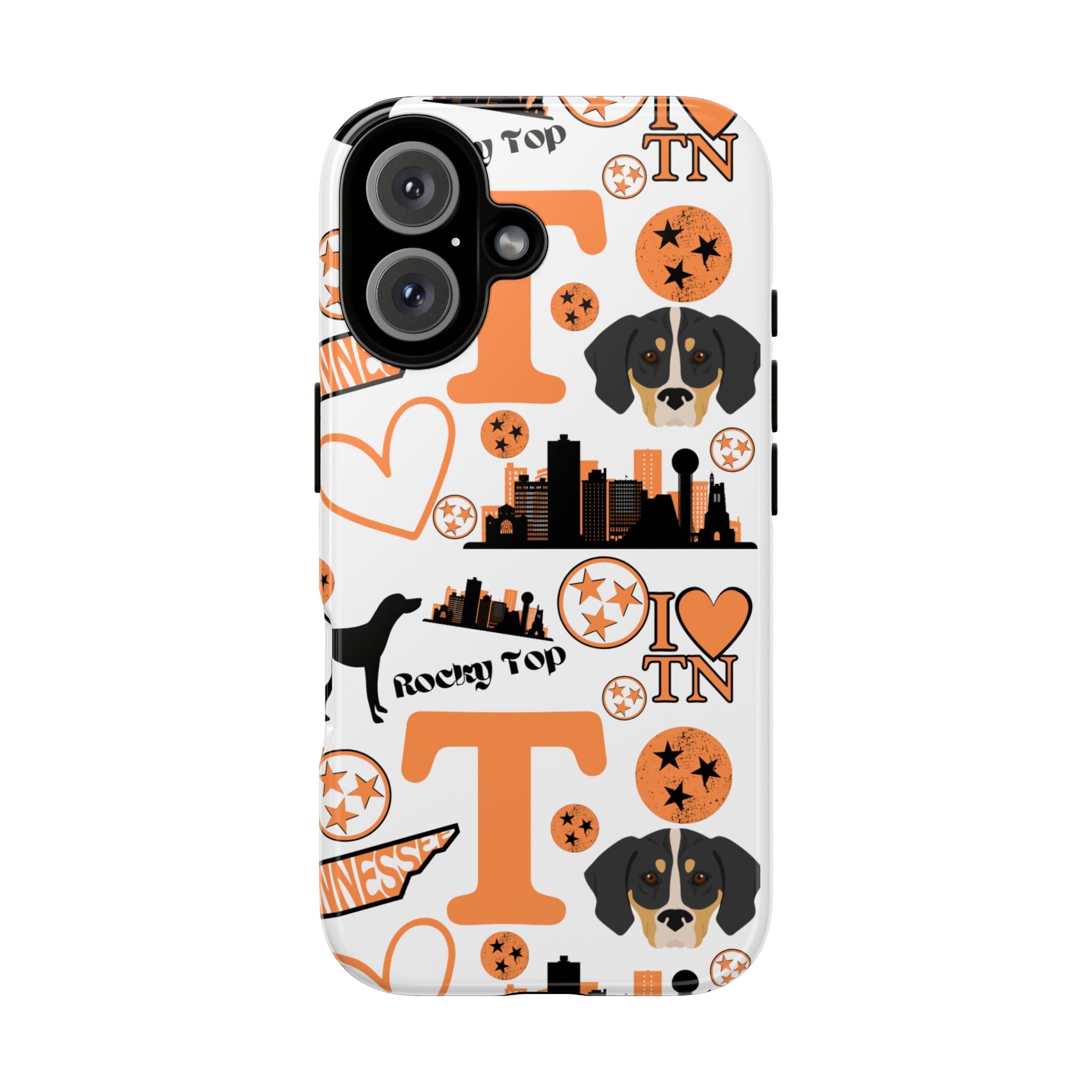 Tennessee Vols pattern Phone Case | Nashville skyline, Volunteers , orange and white