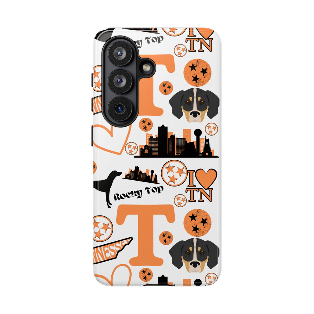 Tennessee Vols pattern Phone Case | Nashville skyline, Volunteers , orange and white