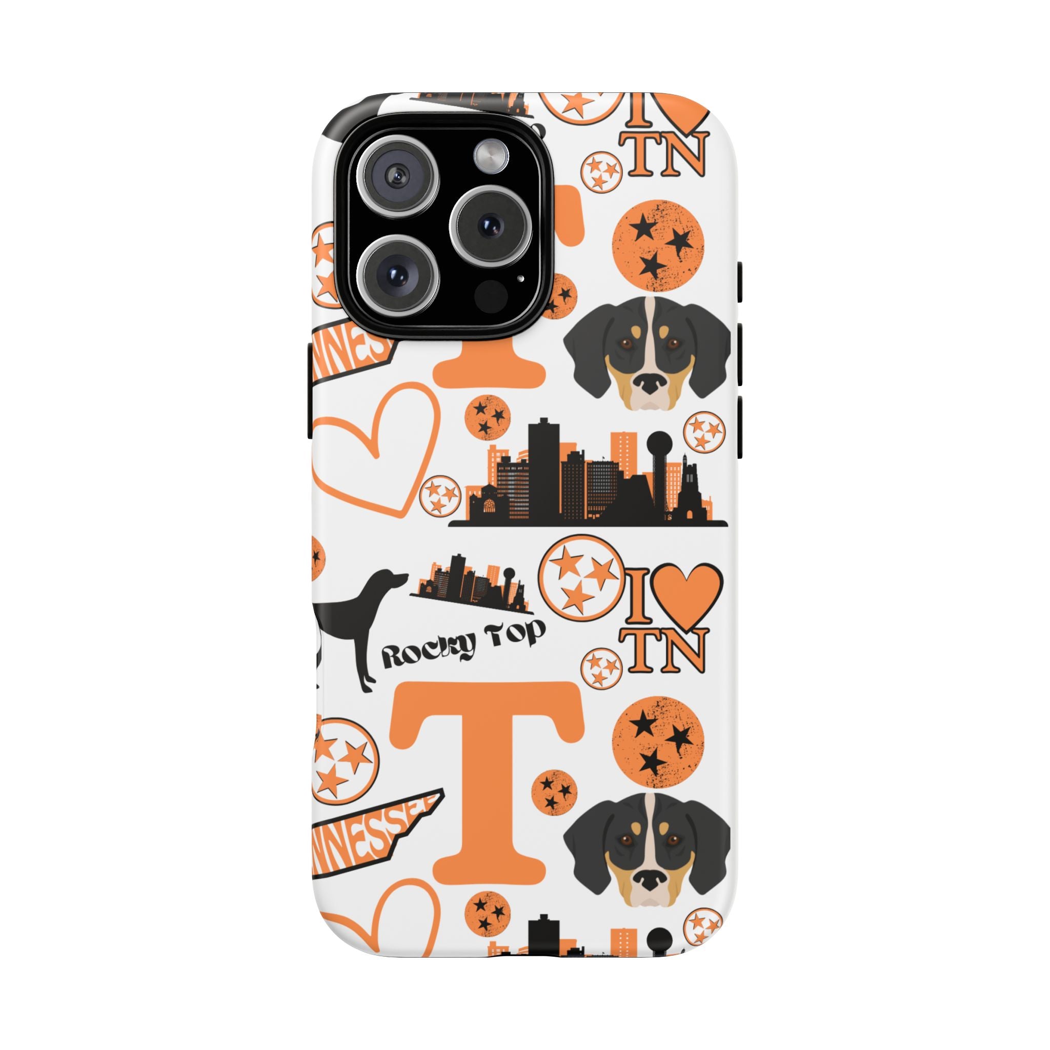 Tennessee Vols pattern Phone Case | Nashville skyline, Volunteers , orange and white