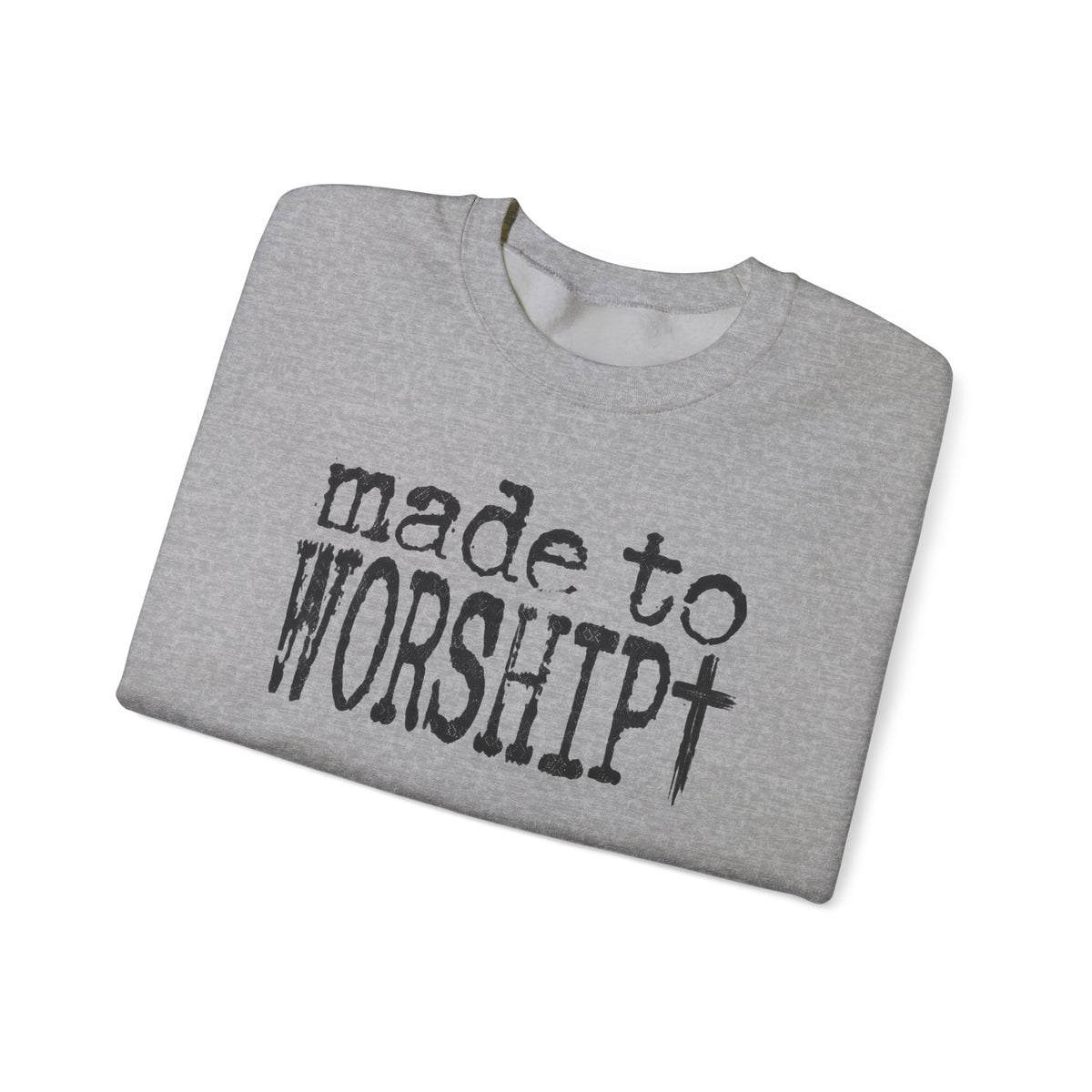 Made to Worship Christan Gildan Crewneck Sweatshirt