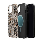 Cheetah bows iced coffee love Magnetic Impact-Resistant Cases