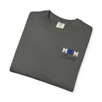 Cheer Mom T-Shirt — Cheerleading Mom Tee with Pom Poms & Megaphone Design