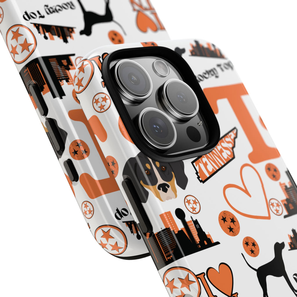 Tennessee Vols pattern Phone Case | Nashville skyline, Volunteers , orange and white