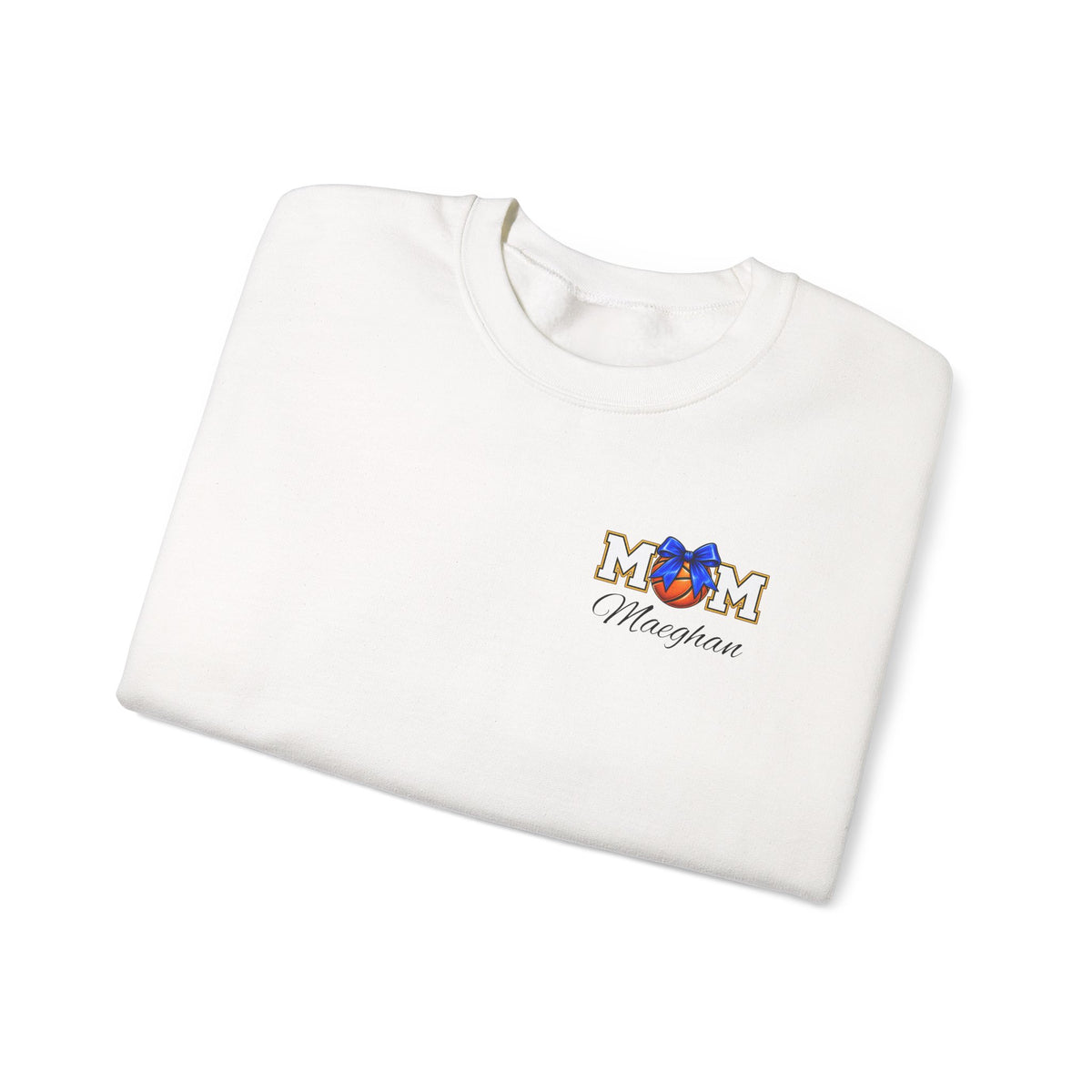Basketball Mom  Gildan Crewneck Sweatshirt – 'Basketball Mom' Graphic