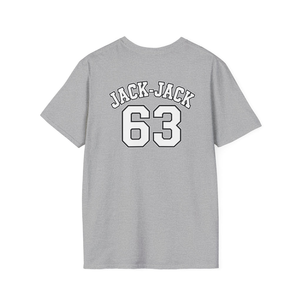 My Heart Is On The Line Football T-Shirt — Heart & Football Fan Tee