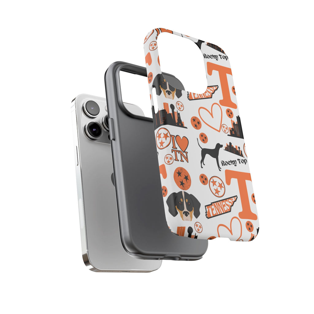 Tennessee Vols pattern Phone Case | Nashville skyline, Volunteers , orange and white
