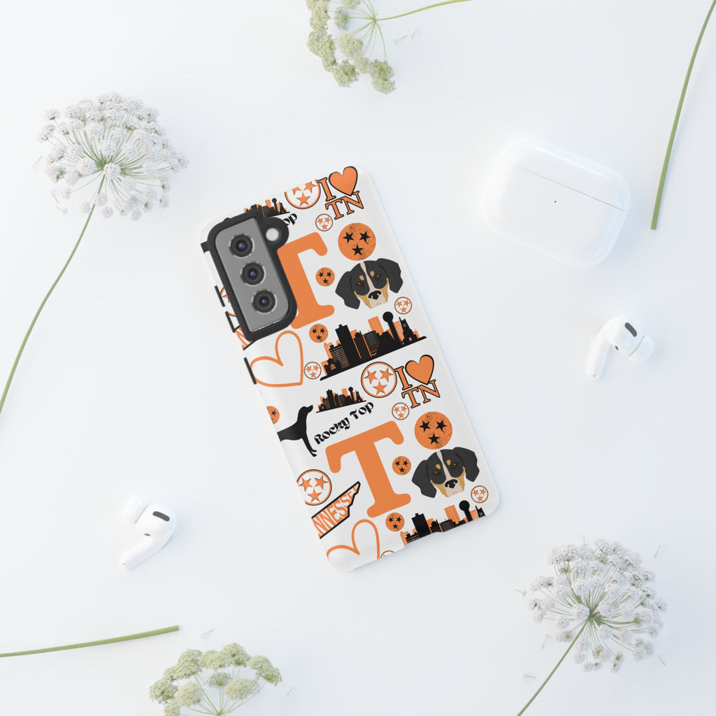 Tennessee Vols pattern Phone Case | Nashville skyline, Volunteers , orange and white