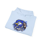 Eagles Football Gildan Hoodie — Bold Eagle Mascot Pullover