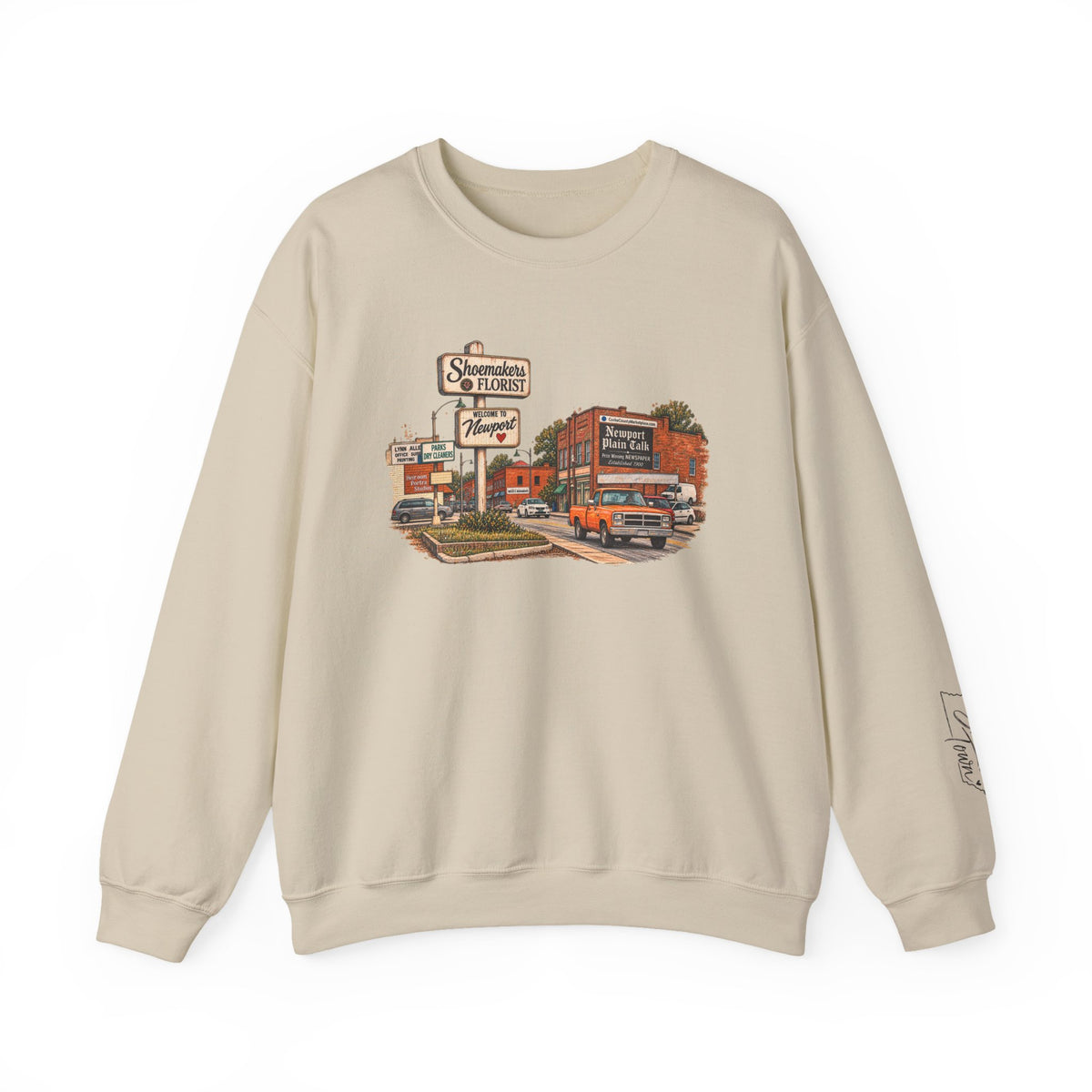 Vintage Newport TN small town Gildan Sweatshirt