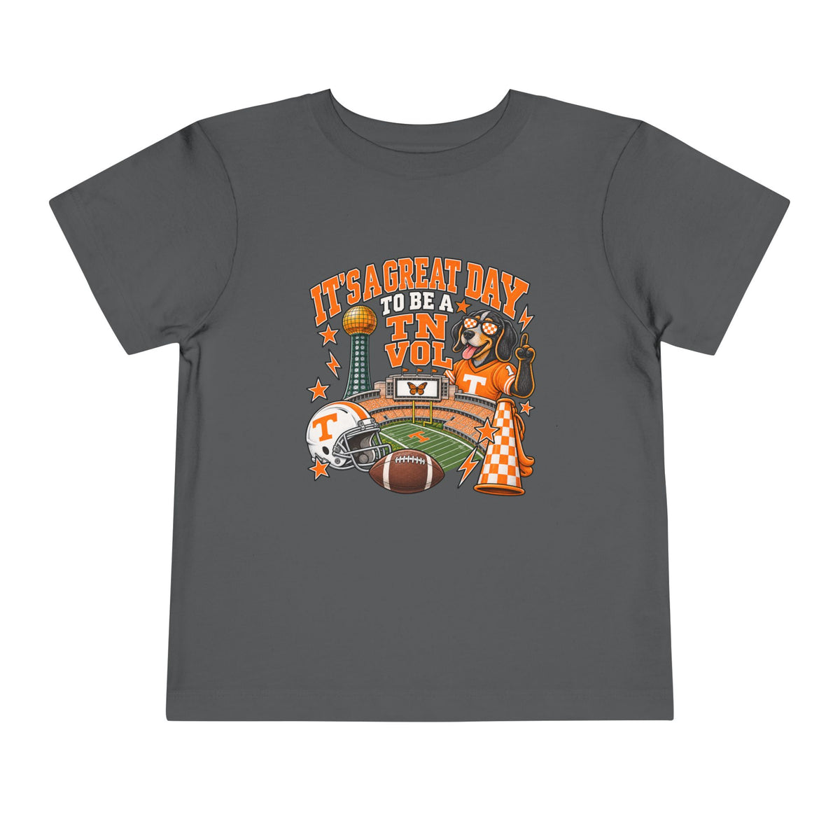 Toddler Football Fan T-Shirt – 'It's a Great Day to Be a Vol' Tennessee Game Day Tee