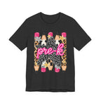 Pre-K Star Pencil T-Shirt — Cute Leopard School Teacher Tee