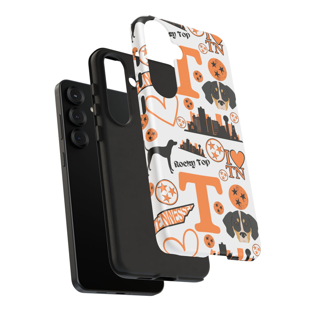 Tennessee Vols pattern Phone Case | Nashville skyline, Volunteers , orange and white