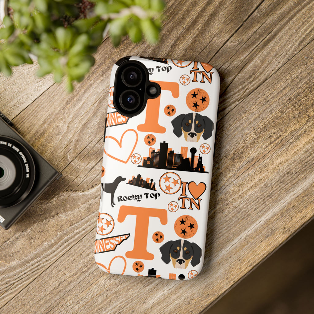 Tennessee Vols pattern Phone Case | Nashville skyline, Volunteers , orange and white
