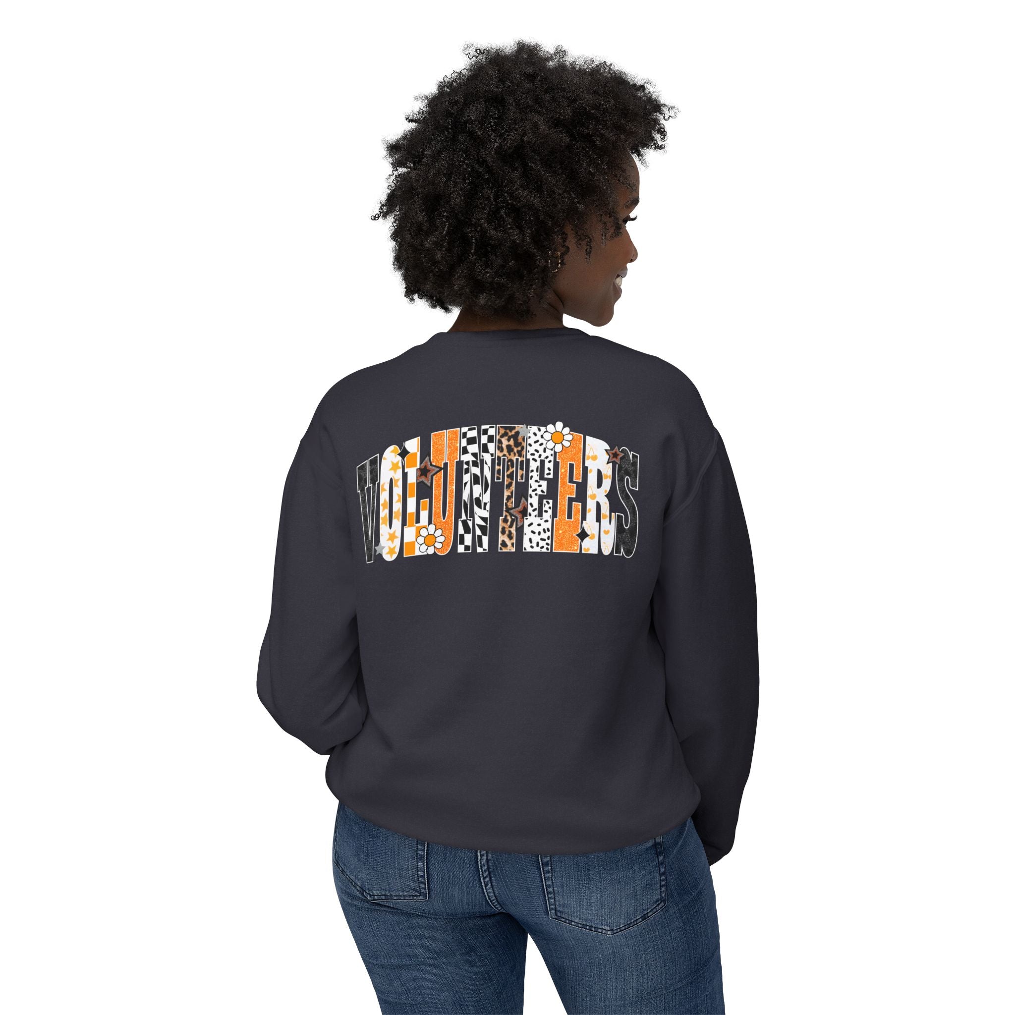 Tennessee Vols Volunteer on back side comfort colors sweatshirt for women