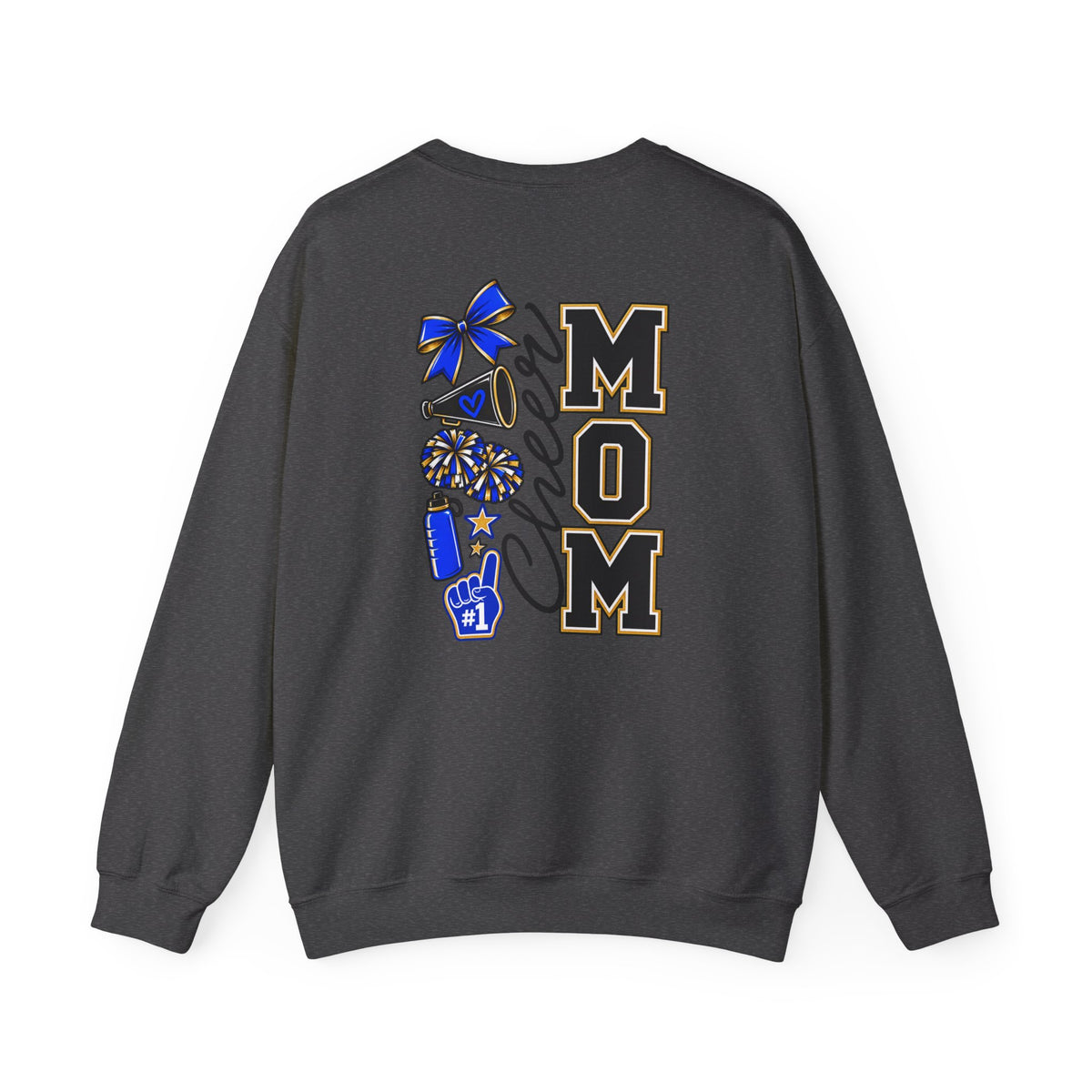 Cheer MOM personalizable name Gildan crewneck sweatshirt