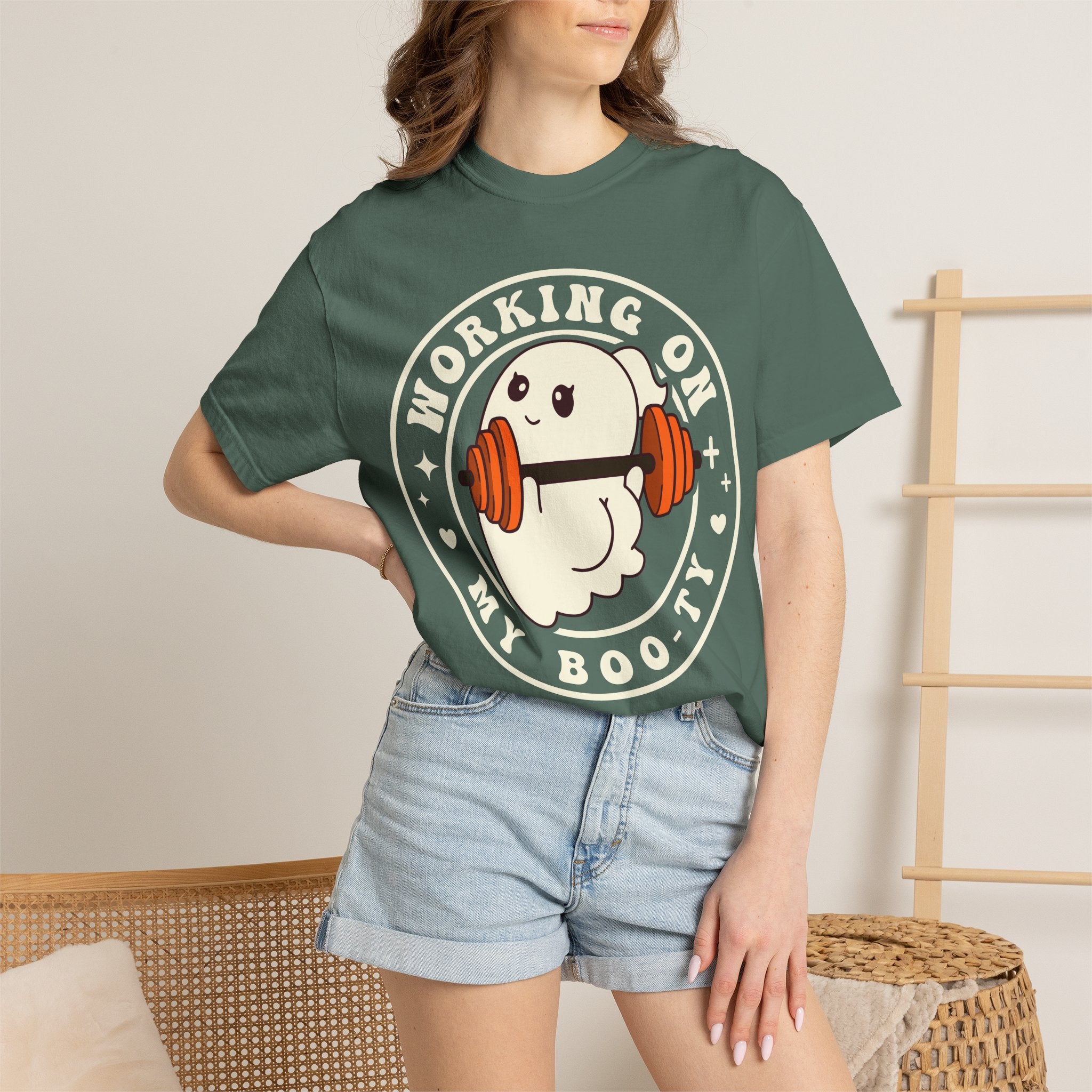 Ghost Lifter T-Shirt — Cute Ghost Weightlifting Gym Tee