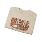 Mamas Pumpkins Personalized sleeve with name Crewneck Sweatshirt