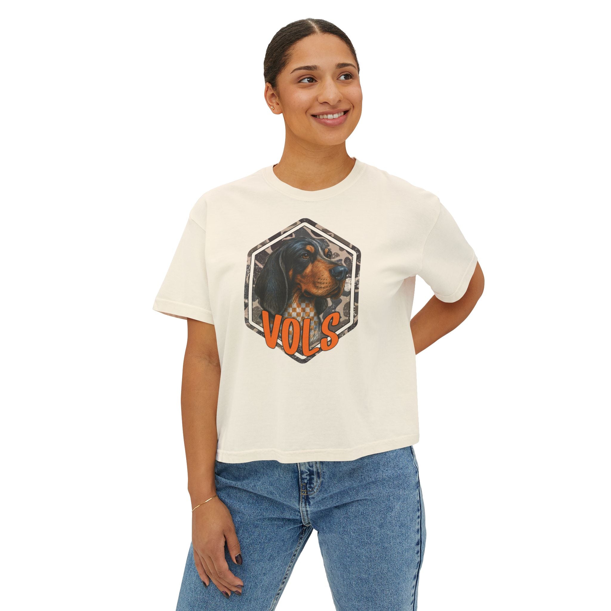 Women's TN camo Vols Boxy Tee