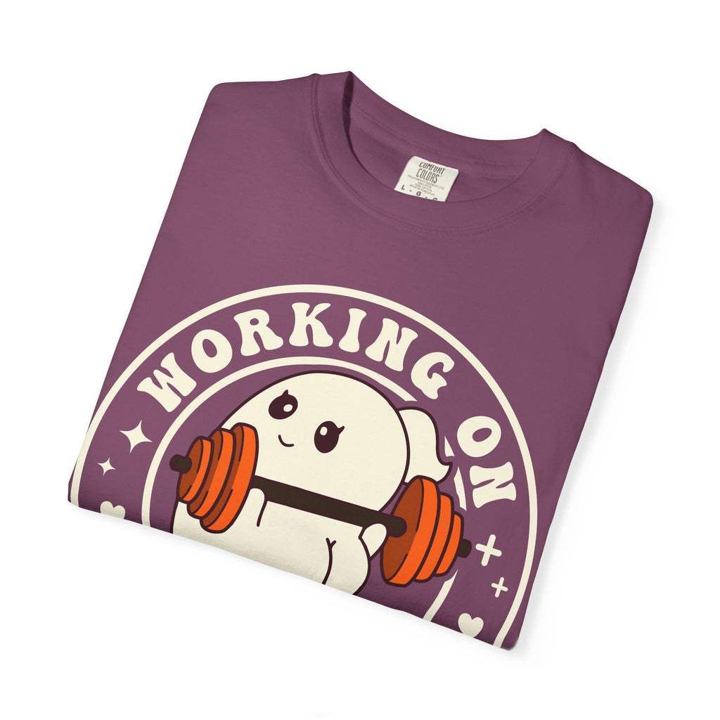 Ghost Lifter T-Shirt — Cute Ghost Weightlifting Gym Tee