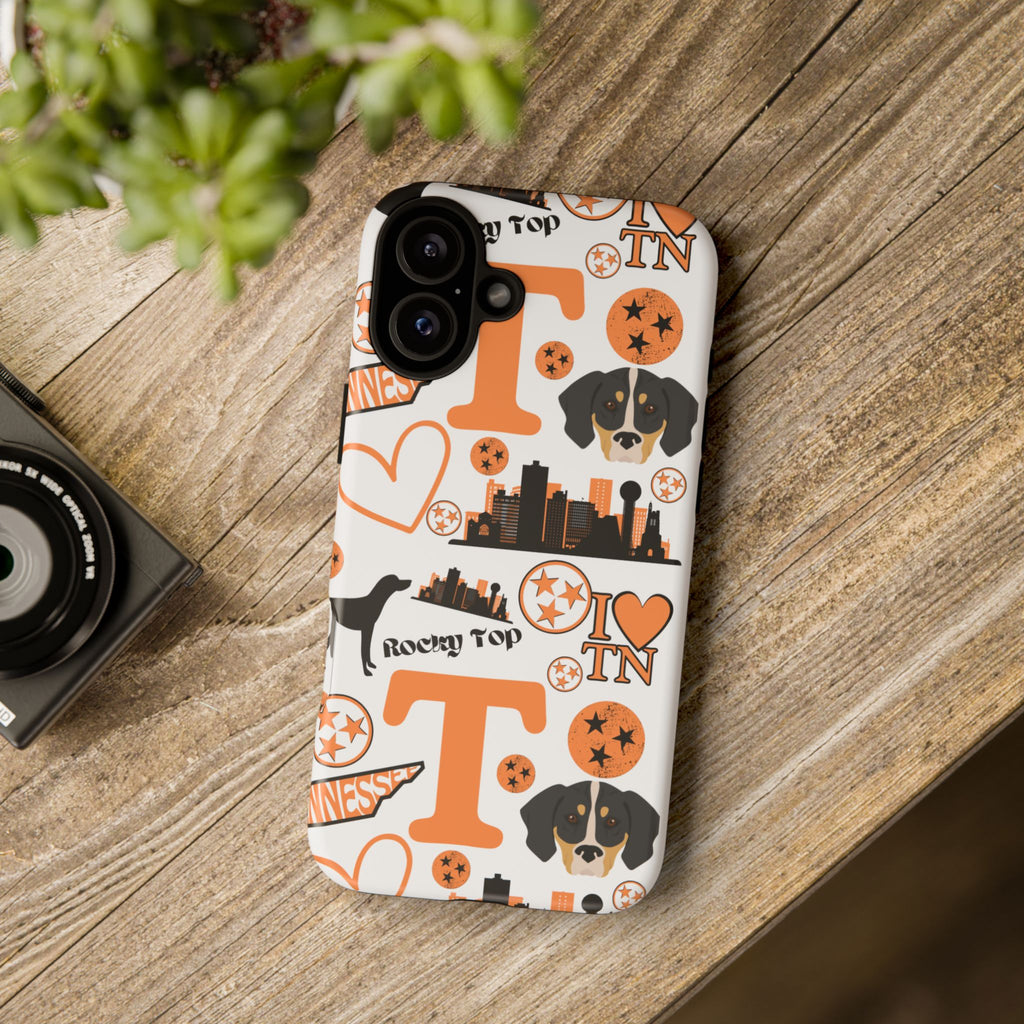 Tennessee Vols pattern Phone Case | Nashville skyline, Volunteers , orange and white