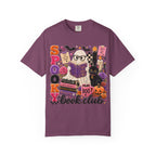 Spooky Book Club T-shirt | Halloween Reading Cat Owl Pumpkin