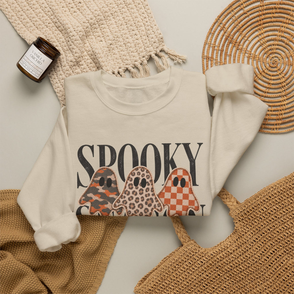 Spooky Season ghost Gildan Unisex Heavy Blend™ Crewneck Sweatshirt