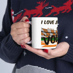 Love Jesus and the Vols Mug — Tennessee Football Fan Ceramic Coffee Cup (11oz, 15oz)