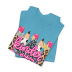 Kindergarten Pencils T-Shirt — Cute Leopard Print School Tee