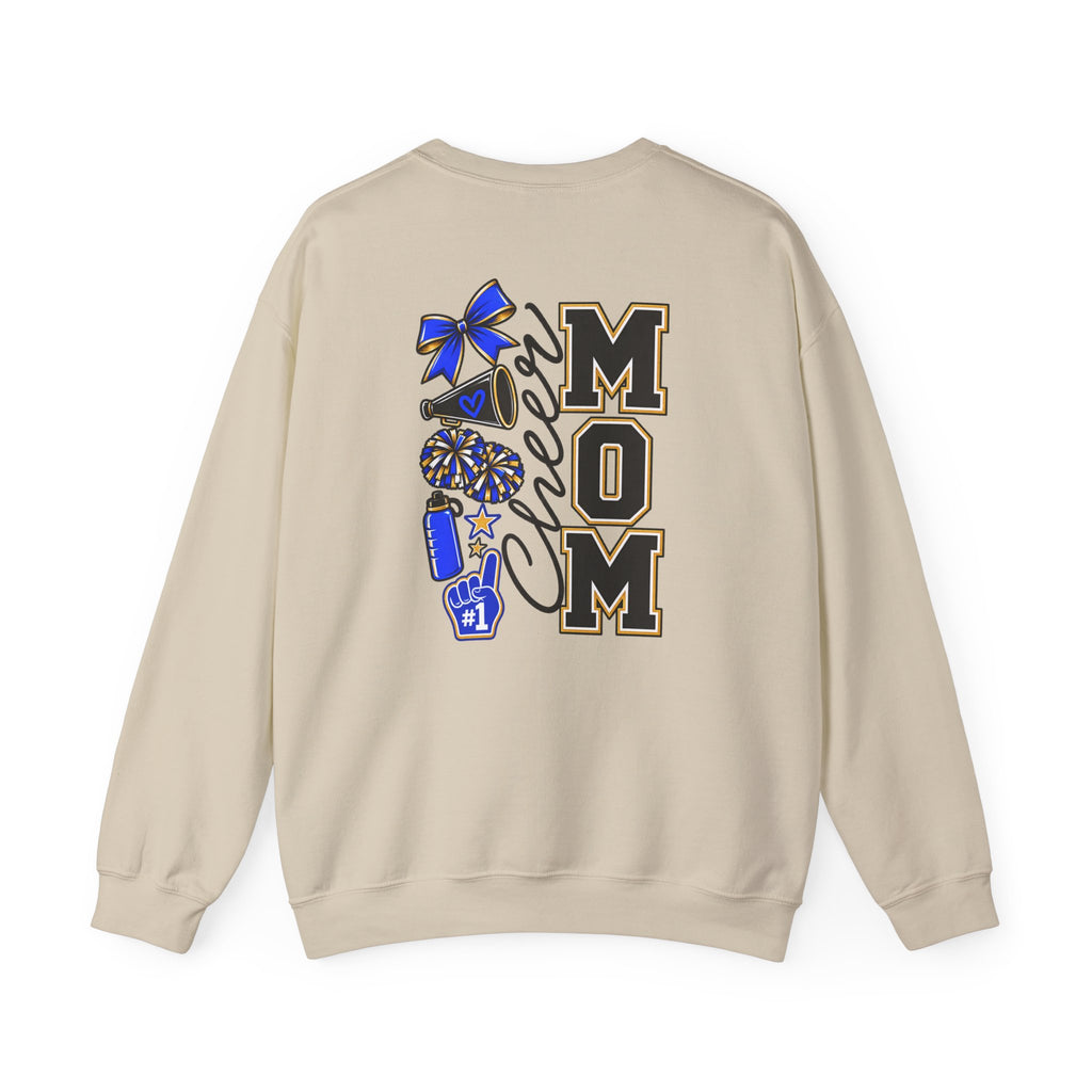 Cheer MOM personalizable name Gildan crewneck sweatshirt