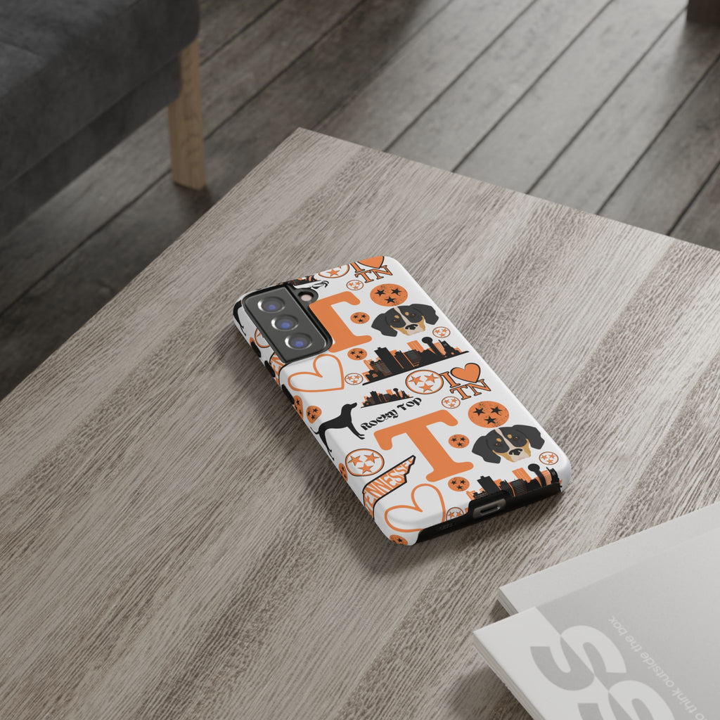 Tennessee Vols pattern Phone Case | Nashville skyline, Volunteers , orange and white