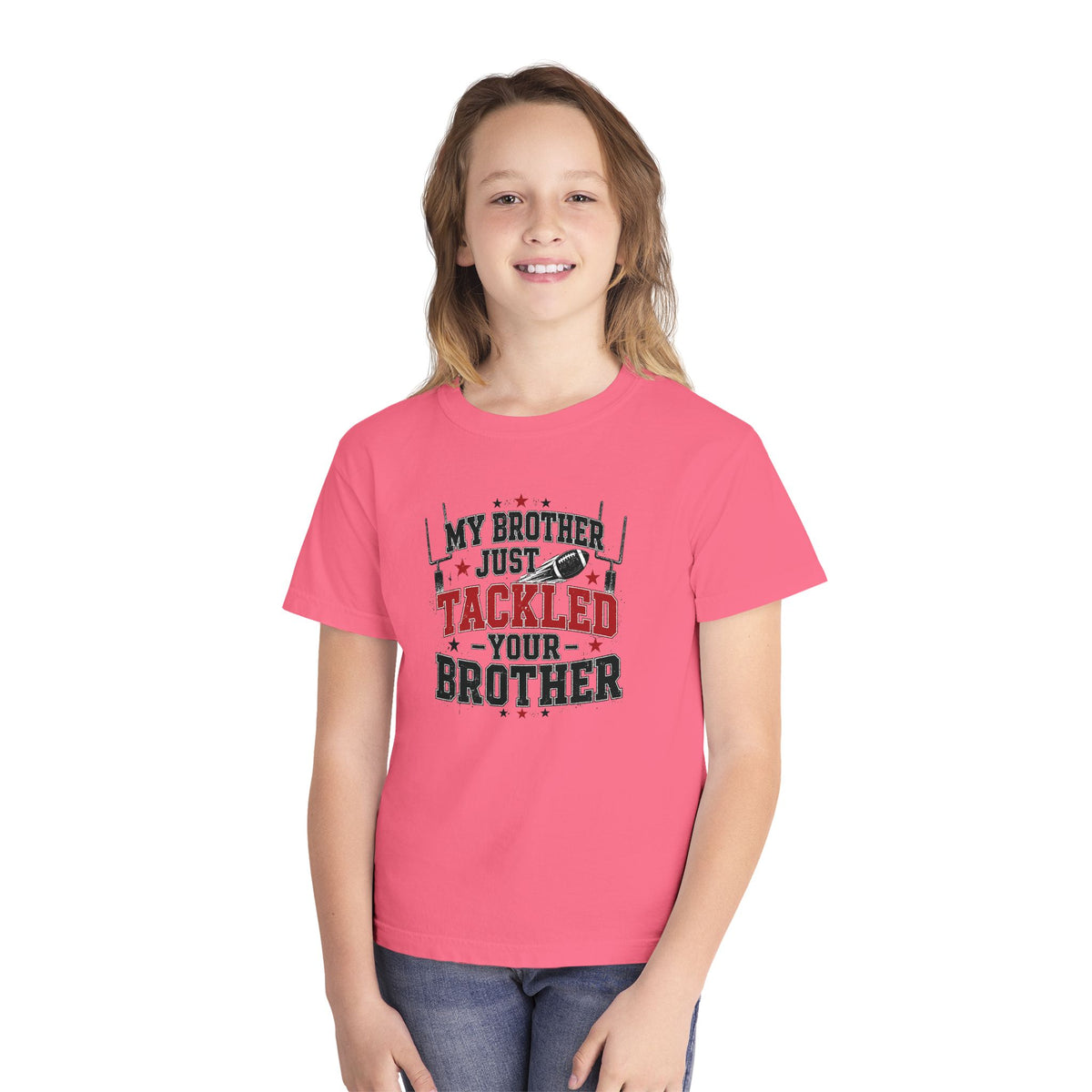 Youth Tee - "My Brother Just Tackled Your Brother" Football Kids Shirt