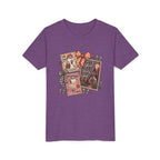 Youth Halloween Postage Stamp Tee — "Ain't No Ghosts Like Our Ghost" Retro Spooky Kids Shirt