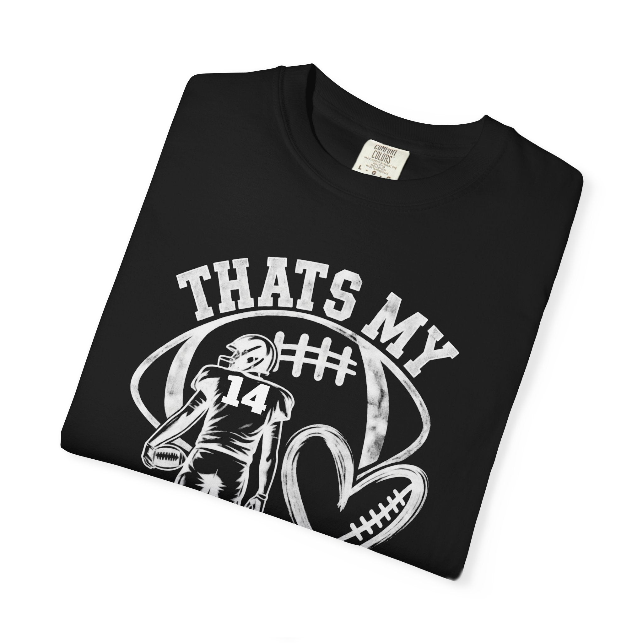 Football Mom/Dad T-Shirt - "That's My Heart on the Field" Youth Player Support Tee