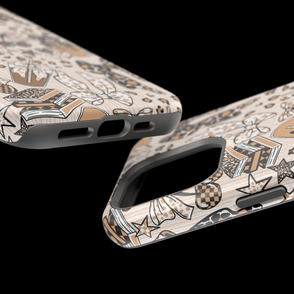 Cheetah bows iced coffee love Magnetic Impact-Resistant Cases