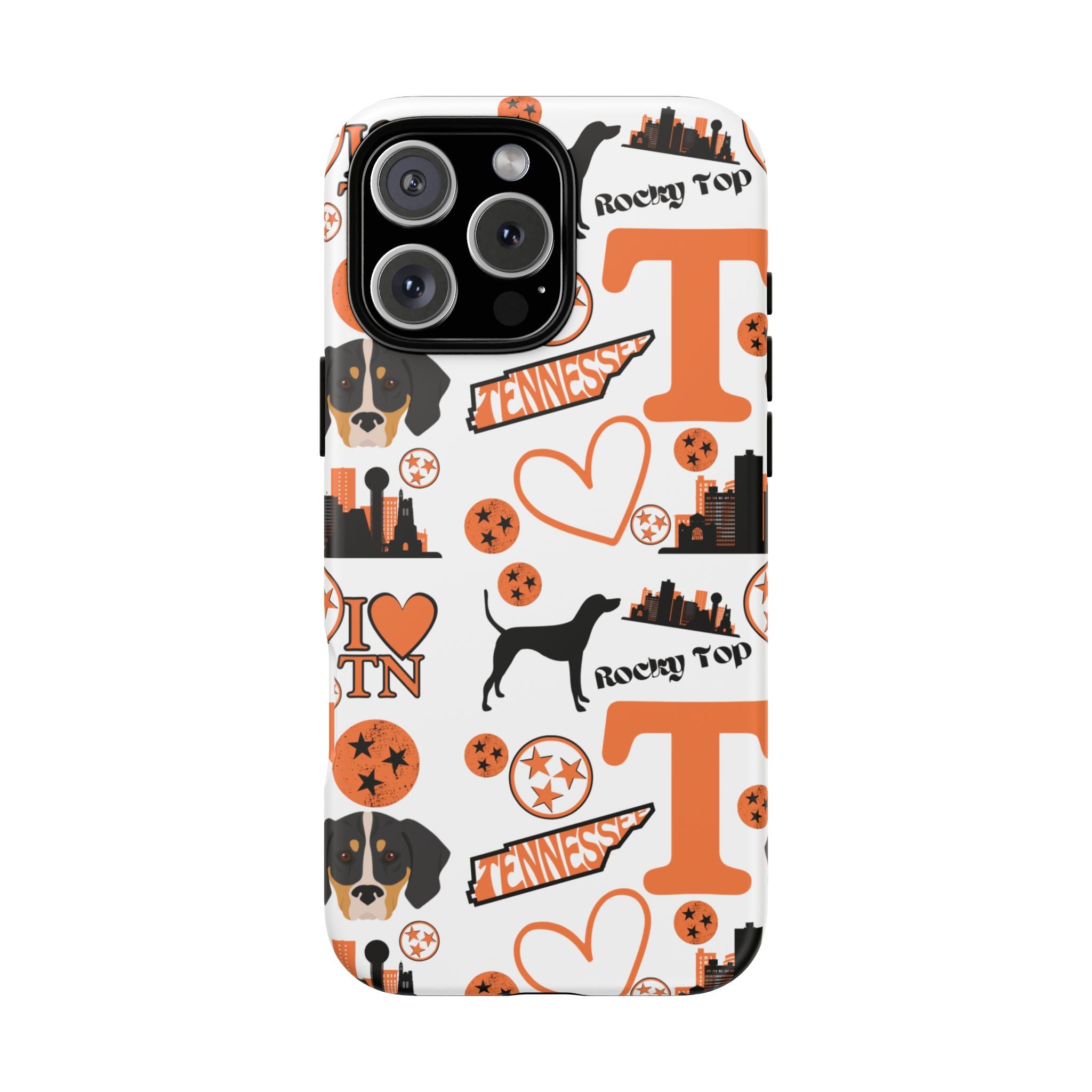 Tennessee Vols pattern Phone Case | Nashville skyline, Volunteers , orange and white