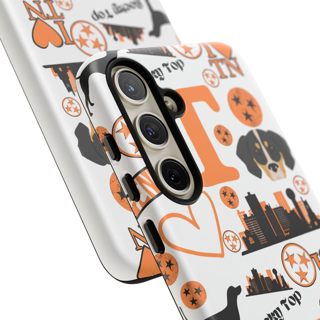 Tennessee Vols pattern Phone Case | Nashville skyline, Volunteers , orange and white