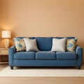 Cashton Casual Sofa Blue for Modern Living Room Furniture