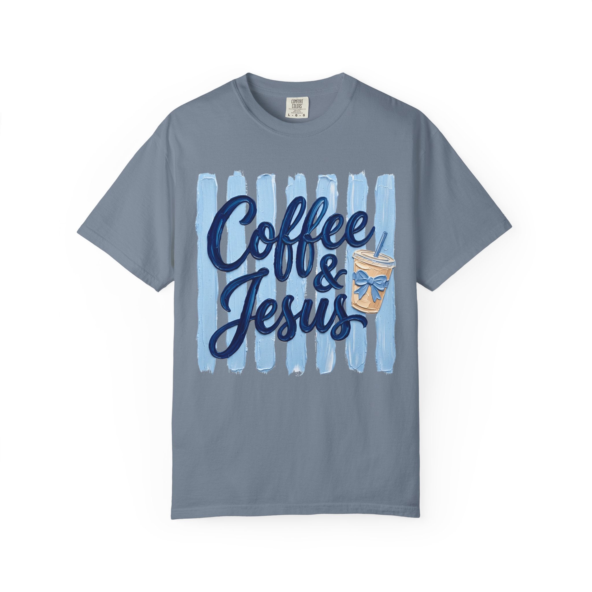 Coffee & Jesus T-shirt | Iced Coffee Graphic Tee, Christian Faith Shirt