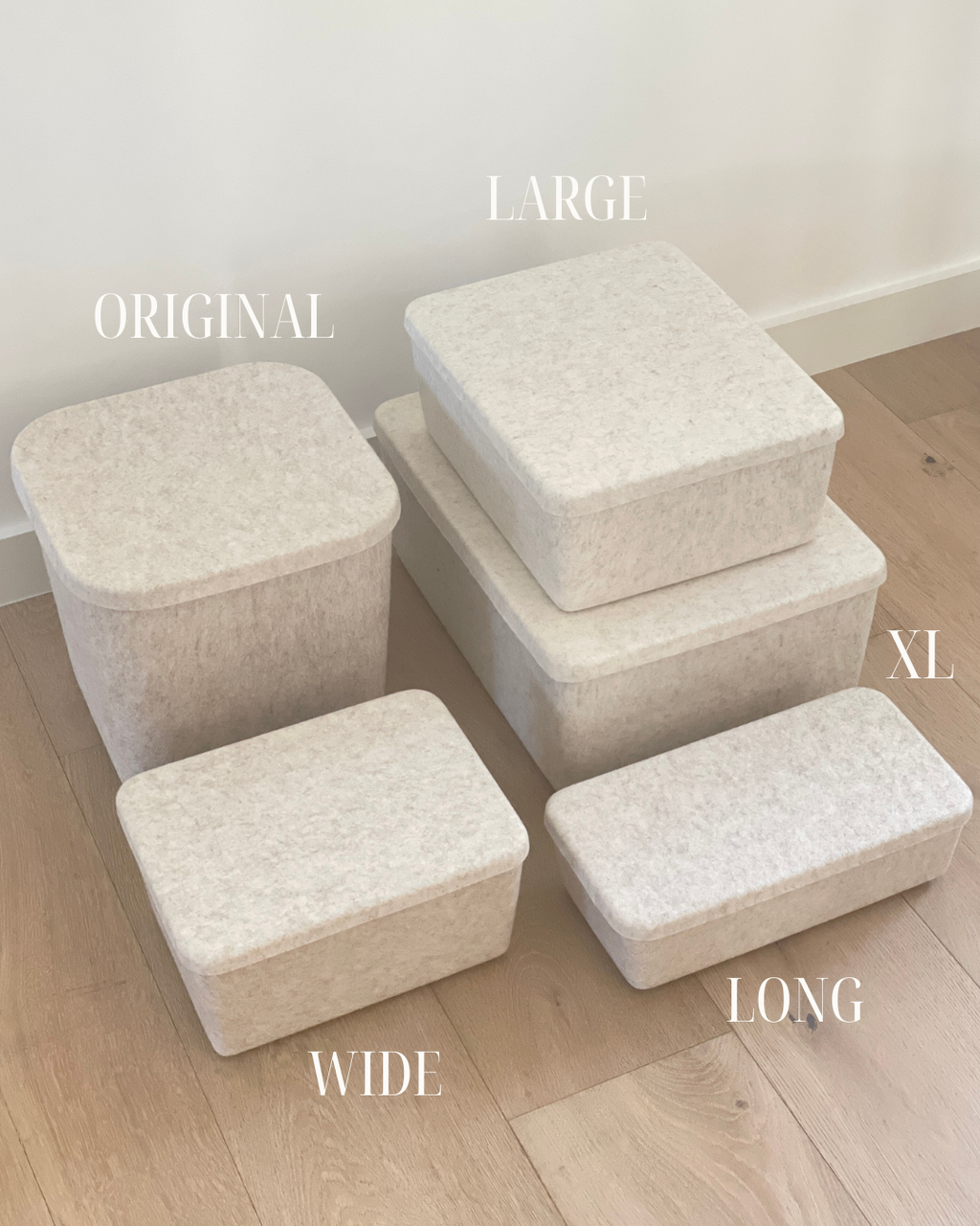 The Sculpted Bin - XL | Set of 3