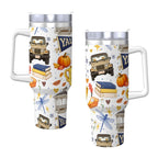 Travel Coffee Mug with Handle and Straw Gilmore Girls Stars Hollow(40oz)