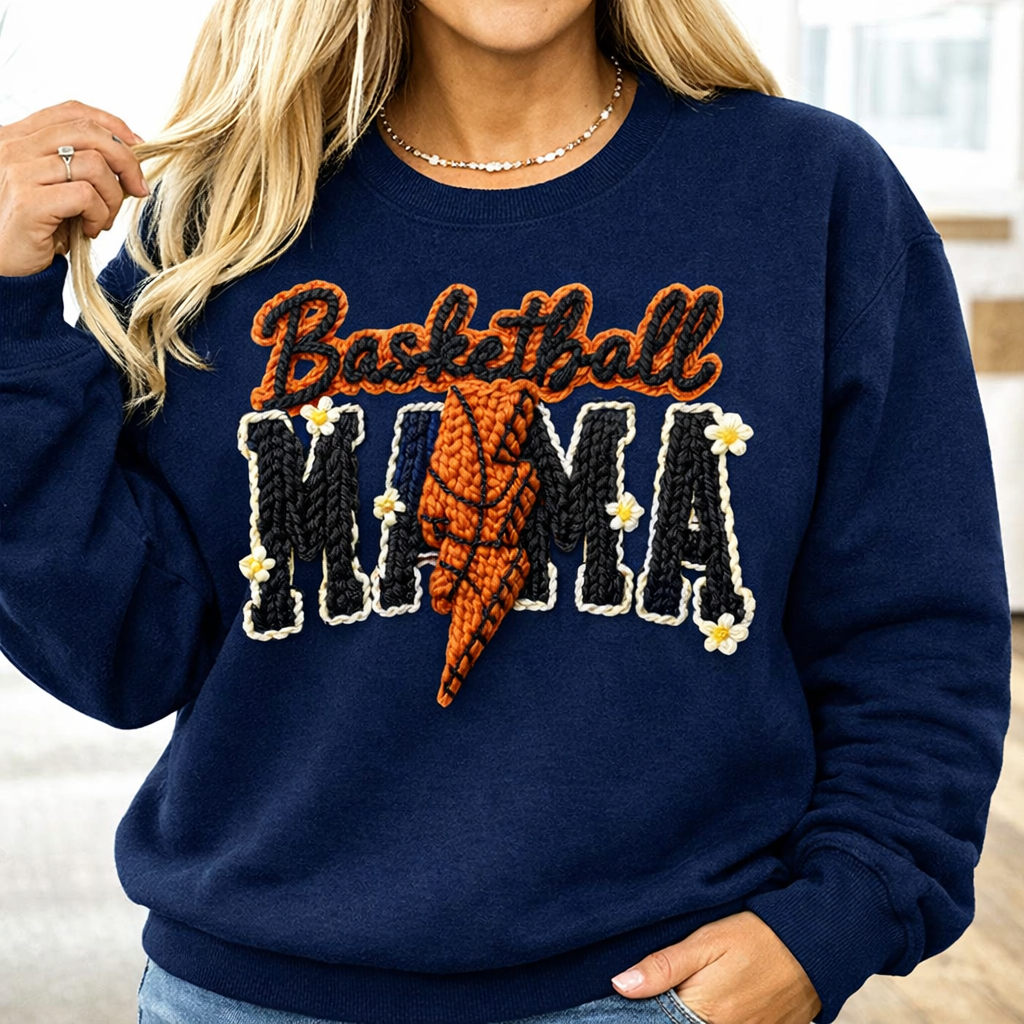 Basketball Mama Sweatshirt — Cozy Crewneck for Proud Hoops Moms