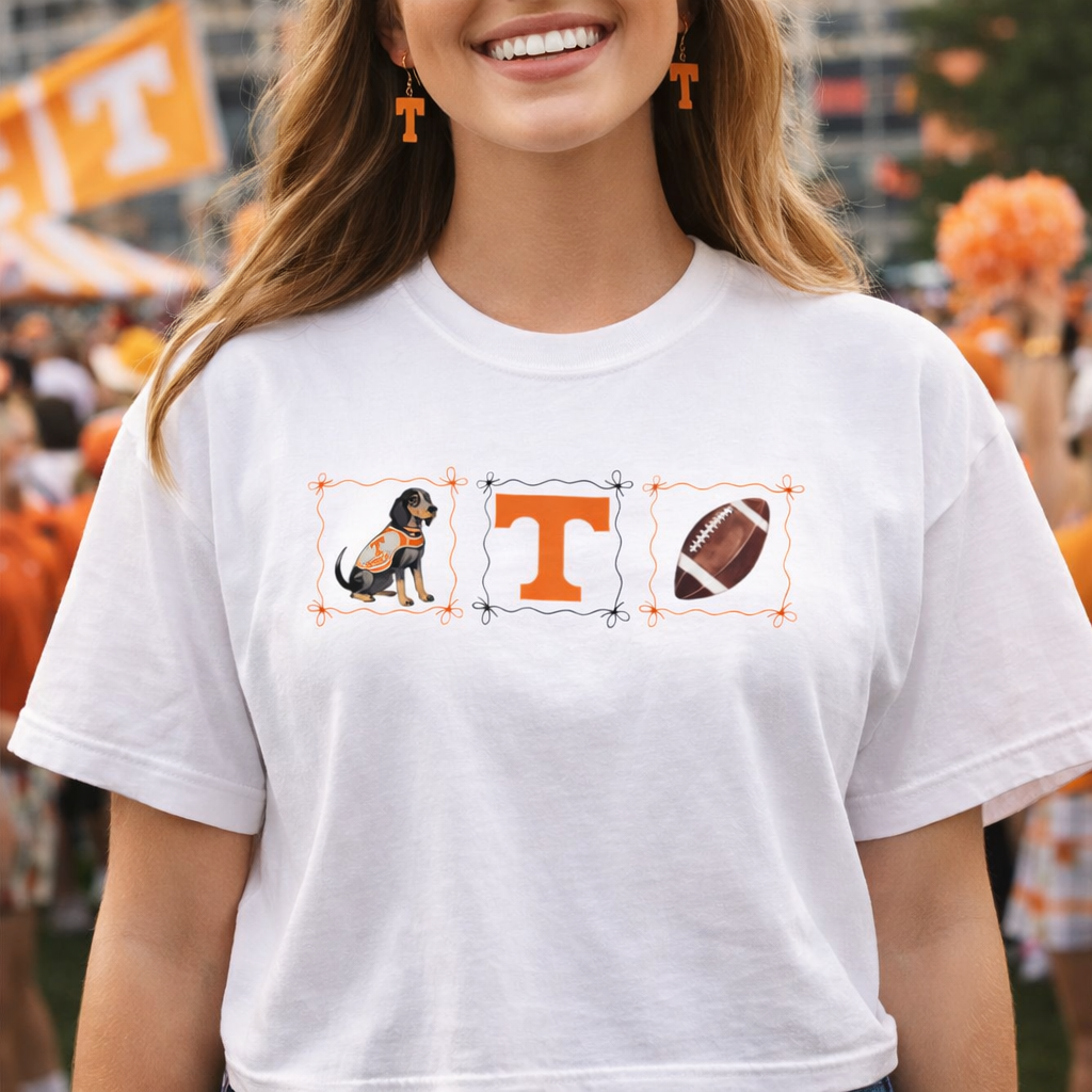 Women's TN Vols with smokey dog Boxy Tee