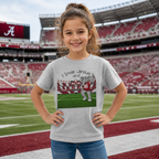 Kids T-Shirt - "I Love Jesus and Roll Tide" Football Mascot Tee