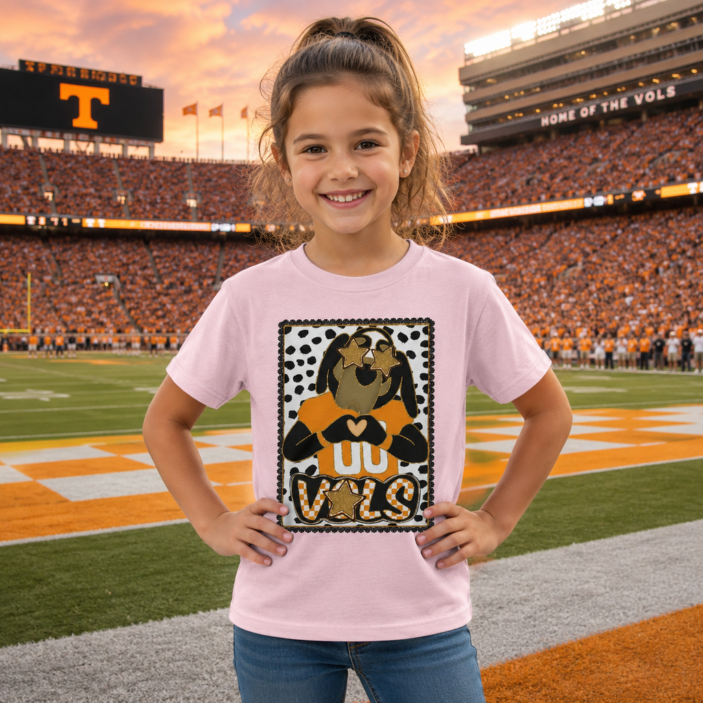 Kids Mascot Tee — I Heart U VOLS Tennessee Vols Football Shirt