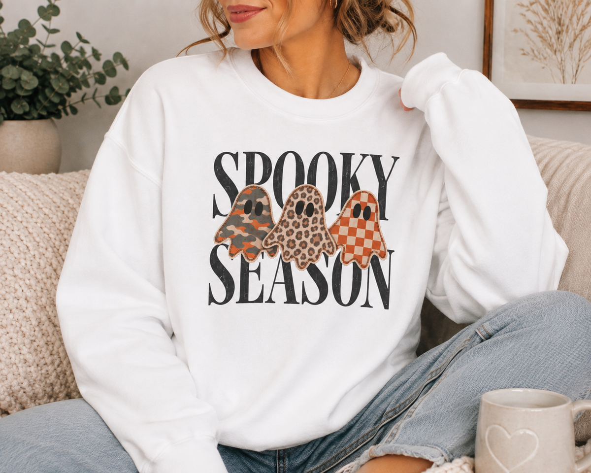 Spooky Season ghost Gildan Unisex Heavy Blend™ Crewneck Sweatshirt