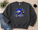 Eagles Football Crewneck Sweatshirt — Vintage Mascot Graphic