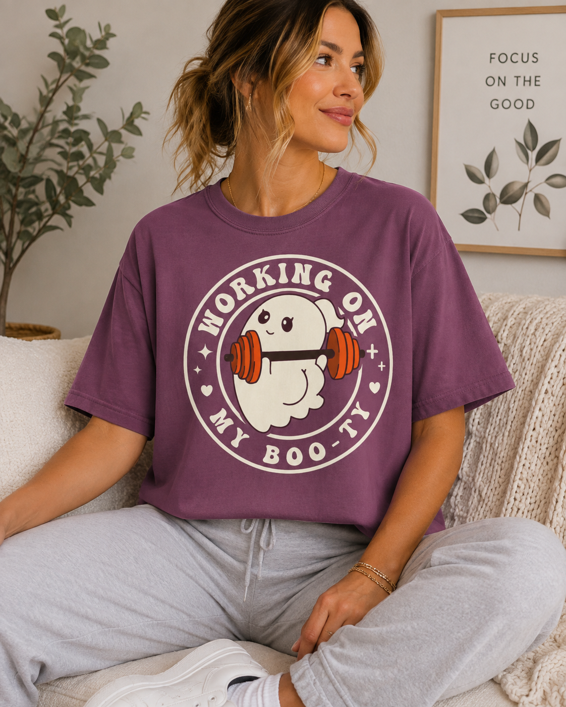 Ghost Lifter T-Shirt — Cute Ghost Weightlifting Gym Tee