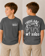 Youth Tee — "Those Are My Bros" Football Players Graphic