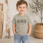Mama's Boy Toddler matching Tee — Leopard Print Graphic Shirt for Baby Boys